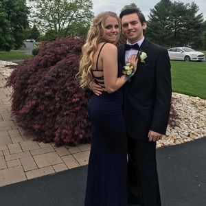 Navy Blue Prom Dress